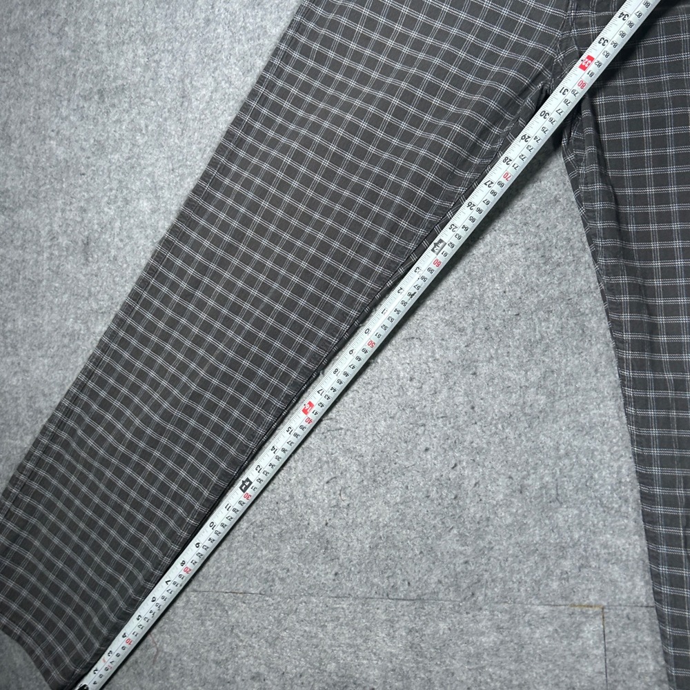 vintage Levi's SilverTab Denim jean Men 32x30(32x30) Gray grid Plaid Relaxed 90s - Picture 11 of 16